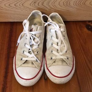 White low-top Converse